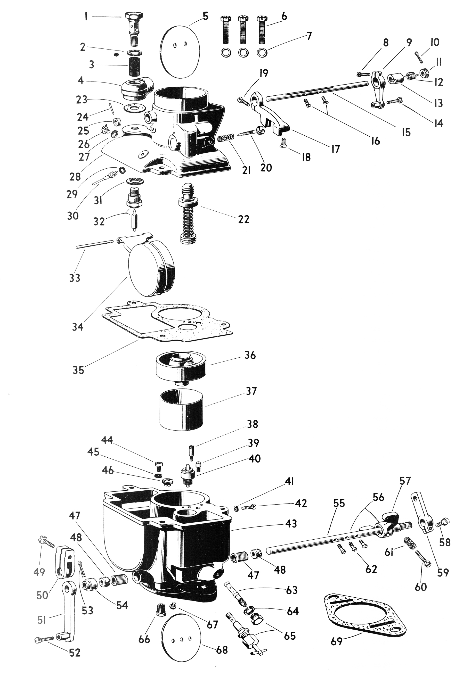 Zenith Type IN167 exploded view
